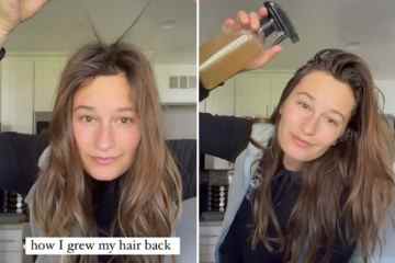 Frau teilt billiges DIY-Spray, das ihr Haar nachwachsen ließ