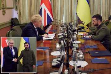 Großbritannien schickt Raketen, um Putins Seeflotte zu blitzen, während Boris den „Löwen“ Zelensky besucht