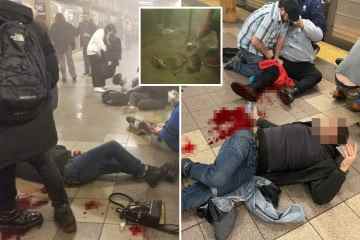 Erschreckende Aufnahmen von U-Bahn-Schießereien zeigen blutige Passagiere auf dem Boden