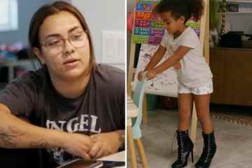 Teenie-Mutter Briana schlug zu, weil sie Stella schwarze Schnürstiefel mit Absatz tragen ließ 