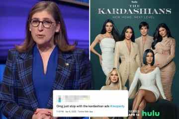 Gefahr!  Fans betteln darum, die Ausstrahlung von Werbung für die Kardashians Hulu-Serie einzustellen