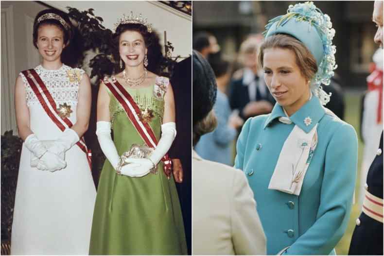 Prinzessin Anne im Stil der 1960er/70er Jahre