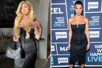 Kardashian-Fans sehen, wie Alabama bei der Premiere Kourtneys altes Kleid trägt