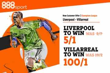 Liverpool vs. Villarreal: Holen Sie sich eine maximale Wette von £5 auf Reds bei 5/1 oder Villarreal bei 100/1