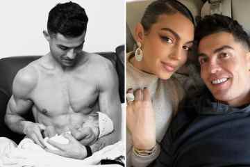 Cristiano Ronaldo wiegt das kleine Mädchen nach dem tragischen Tod des Sohnes in einem süßen Schnappschuss