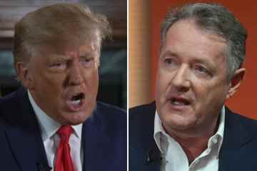 Trump nennt Piers Morgan in einem feurigen Interview einen „NARR, der nicht studiert hat“.