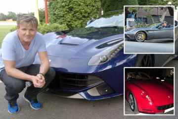 In Gordon Ramsays unglaublicher Autosammlung von Ferraris bis zu 650.000-Pfund-Porsche