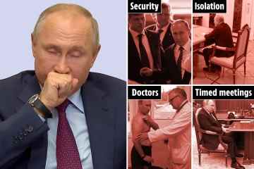Wie verzweifelt der Kreml den kranken Putin streng kontrolliert, um seine schlechte Gesundheit zu verbergen