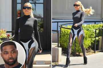 Khloe Kardashian zeigt Kurven in einer transparenten Hose und einem engen Body 