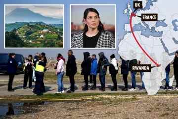 Migranten, die die britischen Küsten ansteuern, werden 6.000 Meilen nach Ruanda geschickt 