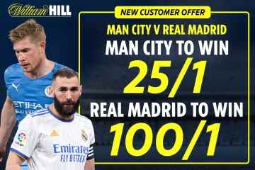 Man City gegen Real Madrid – Boost: Holen Sie sich Citizens bei 25/1 oder Real bei 100/1, um zu gewinnen
