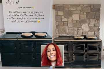 Stacey Solomon zeigt die Küchenumwandlung mit einem 17.000-Pfund-Ofen in einem 1,2-Millionen-Pfund-Cottage