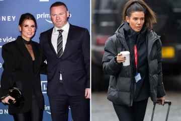 Wayne Rooney wird während des „Wagatha Christie“-Prozesses von Frau Coleen befragt