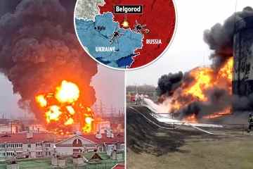 Der Kreml beschwert sich dreist, nachdem die Ukraine ein Tanklager auf russischem Boden zerstört hat 