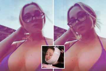 Teen Mom Jade platzt fast aus ihrem winzigen Bikini, als sie ihre Brüste zeigt