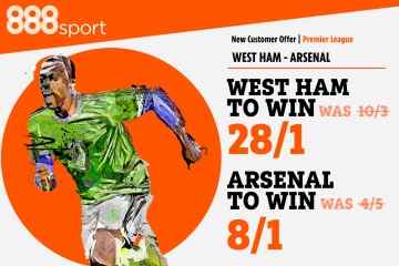 West Ham vs. Arsenal: Setzen Sie maximal 5 £ auf Hammers bei 28/1 oder Gunners bei 8/1 
