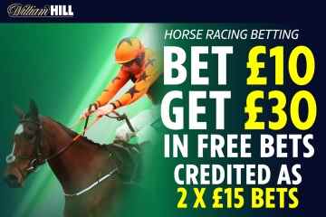 Holen Sie sich 30 £ in KOSTENLOSE WETTEN, wenn Sie heute mit William Hill 10 £ auf Pferderennen setzen