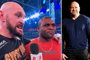 White hätte sich von UFC-Champion Ngannou bei der Konfrontation mit Fury „VERRATEN“ gefühlt 