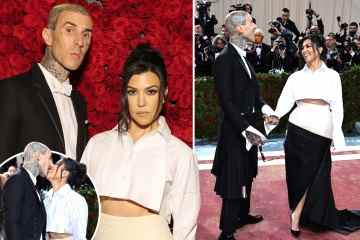 Kourtney Kardashian & Travis Barker tragen bei der Met Gala passende Röcke