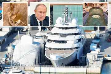 Putins 500 Millionen Pfund teure Superyacht wurde beschlagnahmt, nachdem wir widerlichen Luxus an Bord enthüllt hatten