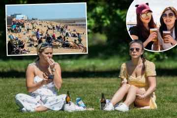 Sengende Hitzewelle von 26 ° C wird Großbritannien heißer als die TÜRKEI machen, wenn die Briten den Strand erreichen
