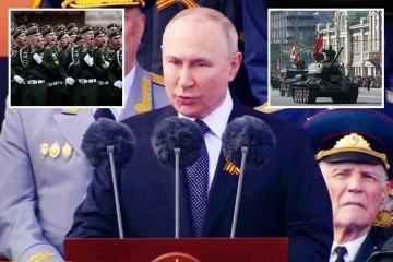 Putin gedemütigt, als die Berichterstattung über die Parade zum Tag des Sieges mit einer Pro-Ukraine-Botschaft gehackt wurde