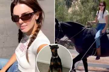 Kardashian-Fans verprügeln Kendall, weil sie den Hund beim Reiten in „GEFAHR“ gebracht hat