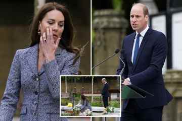 Kate Middleton unter Tränen, als William seinen Kampf mit der Trauer beim Gedenken offenbart