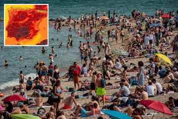 Eine ungewöhnliche Hitzewelle trifft Spanien, als die Temperaturen in der afrikanischen Hitzefahne 40 ° C erreichen