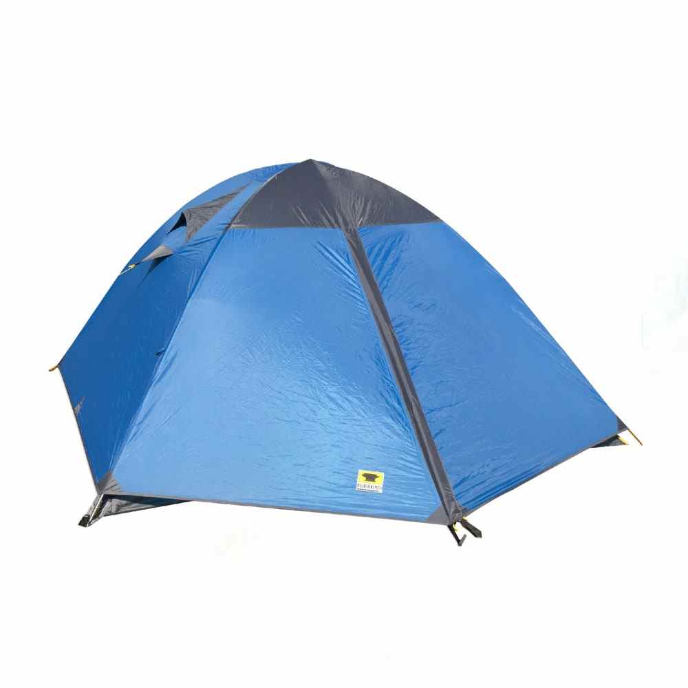 Blue Mountainsmith Morrison 3 Zelt mit Fußabdruck auf weißem Hintergrund