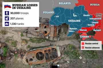 Russland hat in Putins katastrophalem Krieg in der Ukraine „jetzt 30.000 Soldaten verloren“.