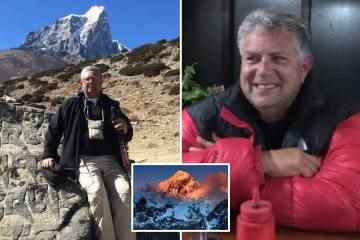Vater, 64, starb beim Aufstieg auf den Everest, nachdem er eine Pilzinfektion im Blut entwickelt hatte.