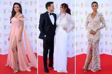 Michelle Keegan und Rochelle Humes führen den Glamour auf dem roten Teppich der BAFTA an