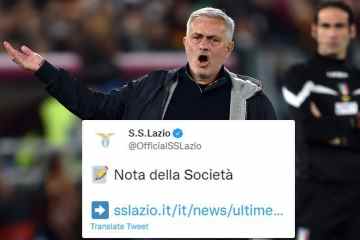 Mourinho von Lazio in einer Erklärung zugeschlagen, in der er ihn des „Mangels an Respekt“ beschuldigte