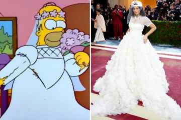 Kylie verspottete, wie Fans sagen, Met Gala-Kleid und Ballkappe sahen aus wie Homer Simpsons Braut 