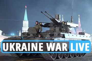 Der böse Putin setzt 'TERMINATOR'-Panzer frei, nachdem er von britischen Raketen getroffen wurde