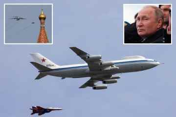 Das Geheimnis um Putins Doomsday-Atomflugzeug, da die Paradeüberführung um 11 Uhr gestrichen wird