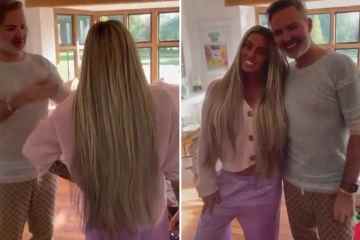 Katie Price zeigt eine unglaubliche Haartransformation mit blonden Extensions