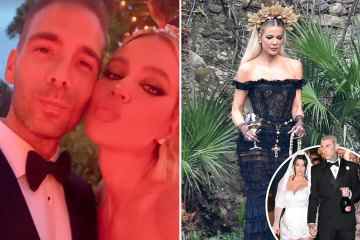Khloe Kardashian betäubt das Tragen teurer KRONEN bei der Hochzeit von Kourtney & Travis