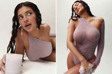 Kylie Jenner zeigt Post-Baby-Kurven in einem klatschnassen 430-Dollar-Garn-Bodysuit