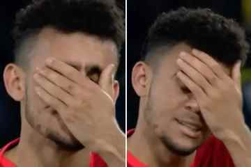 Liverpools Ass Diaz bricht in Tränen aus, als er das erste Champions-League-Finale erreicht