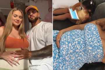 Taylor, die schwangere Freundin von Teen Mom's Cory, zeigt ihren Babybauch vor dem Geburtstermin