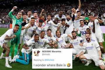 Fans fragen, wo Bale ist, da er eine weitere Real-Feier verpasst, aber Hazard schließt sich an