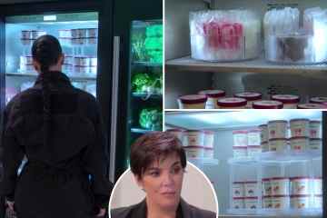 Kris Jenner zeigt in der Küche einer 20-Millionen-Dollar-Villa eine MASSIVE Eiscreme-Gefriertruhe