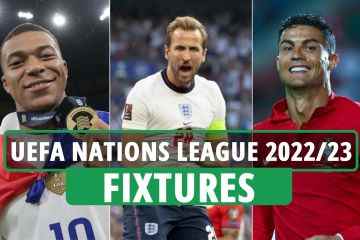 Spielpaarungen für die UEFA Nations League 2022/23 und in welcher Gruppe England ist