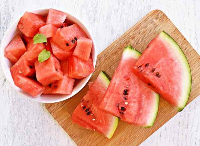 Wassermelonenwürfel