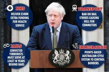 Boris‘ mutige neue Pläne, Bahnstreiks zu verbieten, Gefängnisstrafen zu verschärfen und Mietern zu helfen