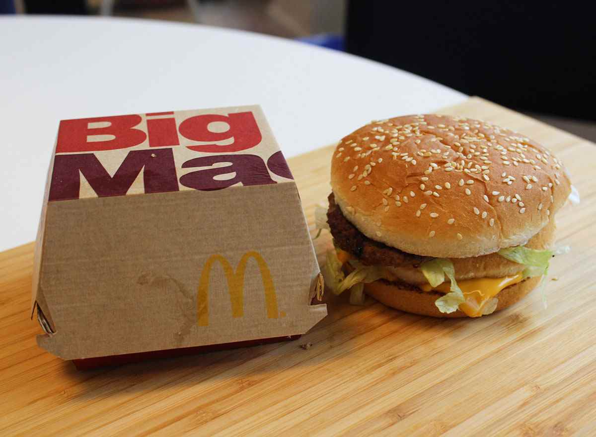 mcdonalds big mac ohne ketchup
