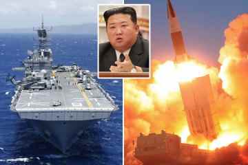 Kims Wut, als West 38 Schiffe, 170 Flugzeuge und 25.000 Truppen inmitten von Nuklearängsten einsetzt