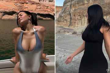 Kylie zeigt auf einer Luxusreise nach Utah ihren flachen Bauch in einem hautengen schwarzen Kleid
